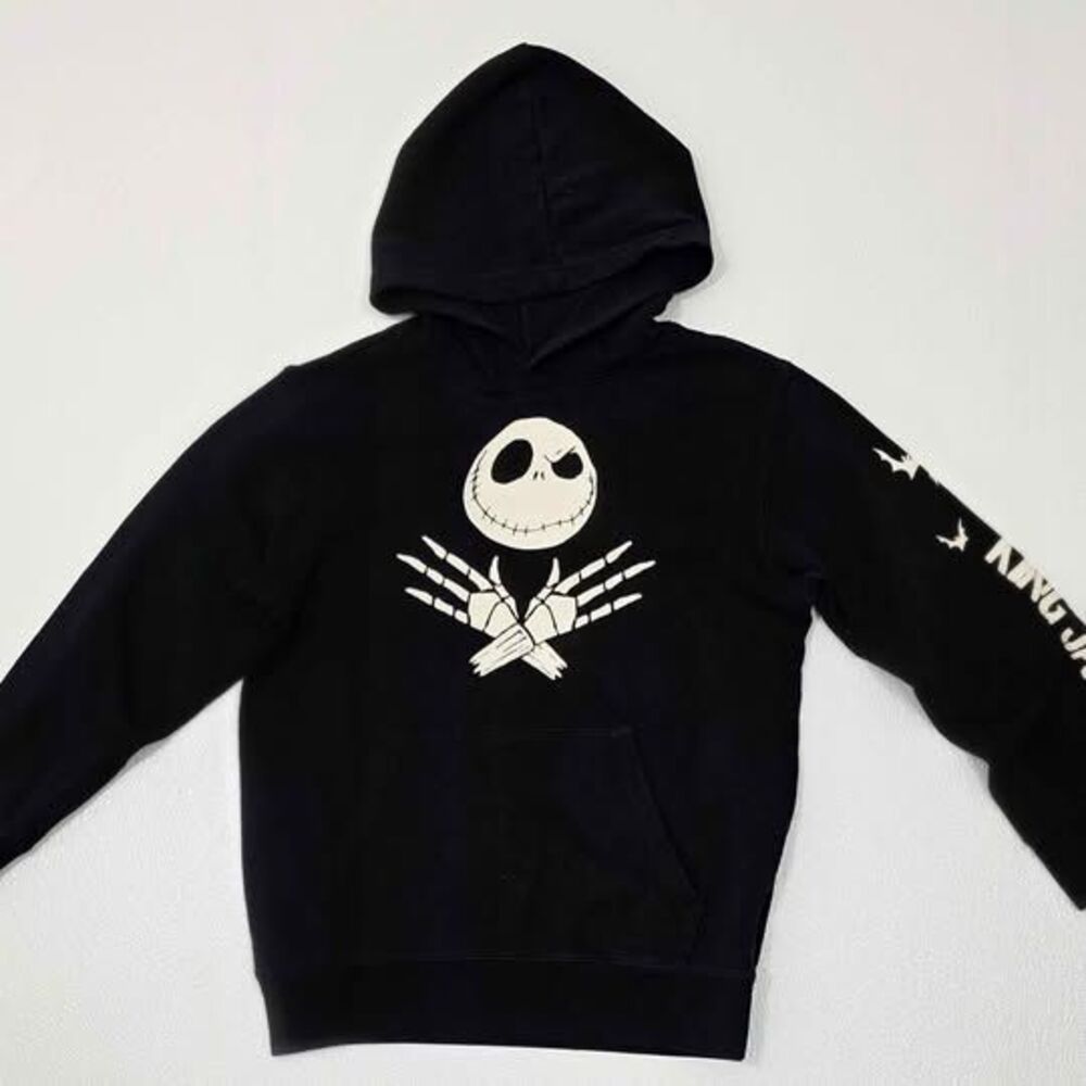 Disney Nightmare Before Christmas Jack Skellington hoodie 🖤 Youth Medium - Picture 2 of 7